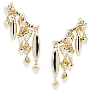 Kendra Scott Quinn Ear Climber Earrings in Gold Metal